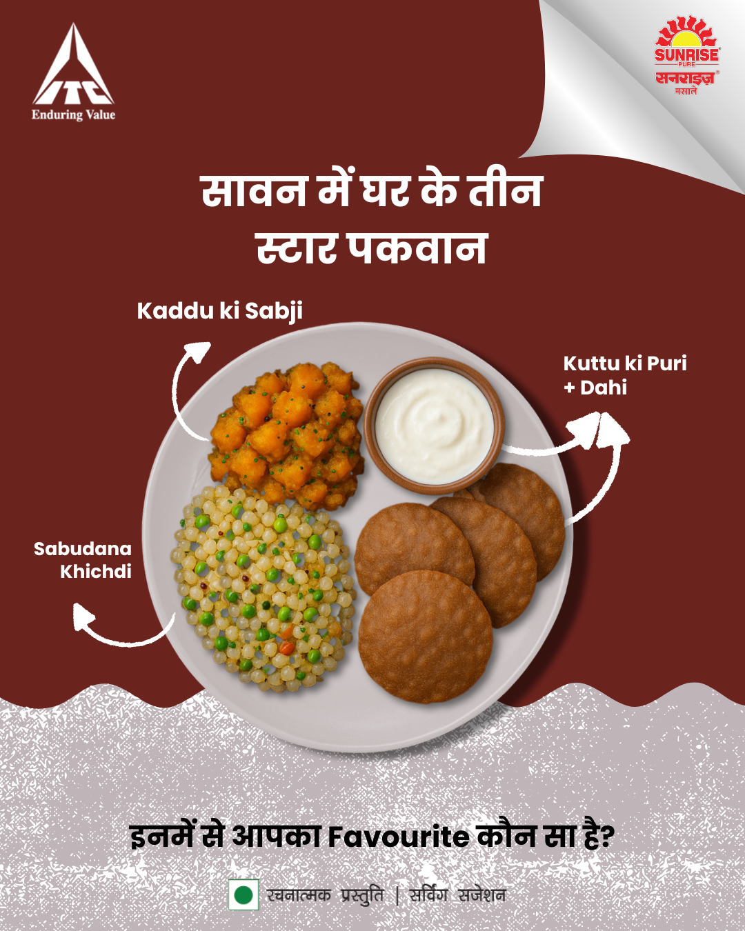 ITC Sunrise recipe content from the campaign