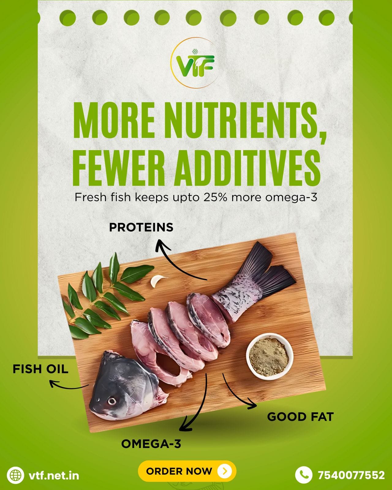 Vridhi Techno Farms nutrition content from the campaign